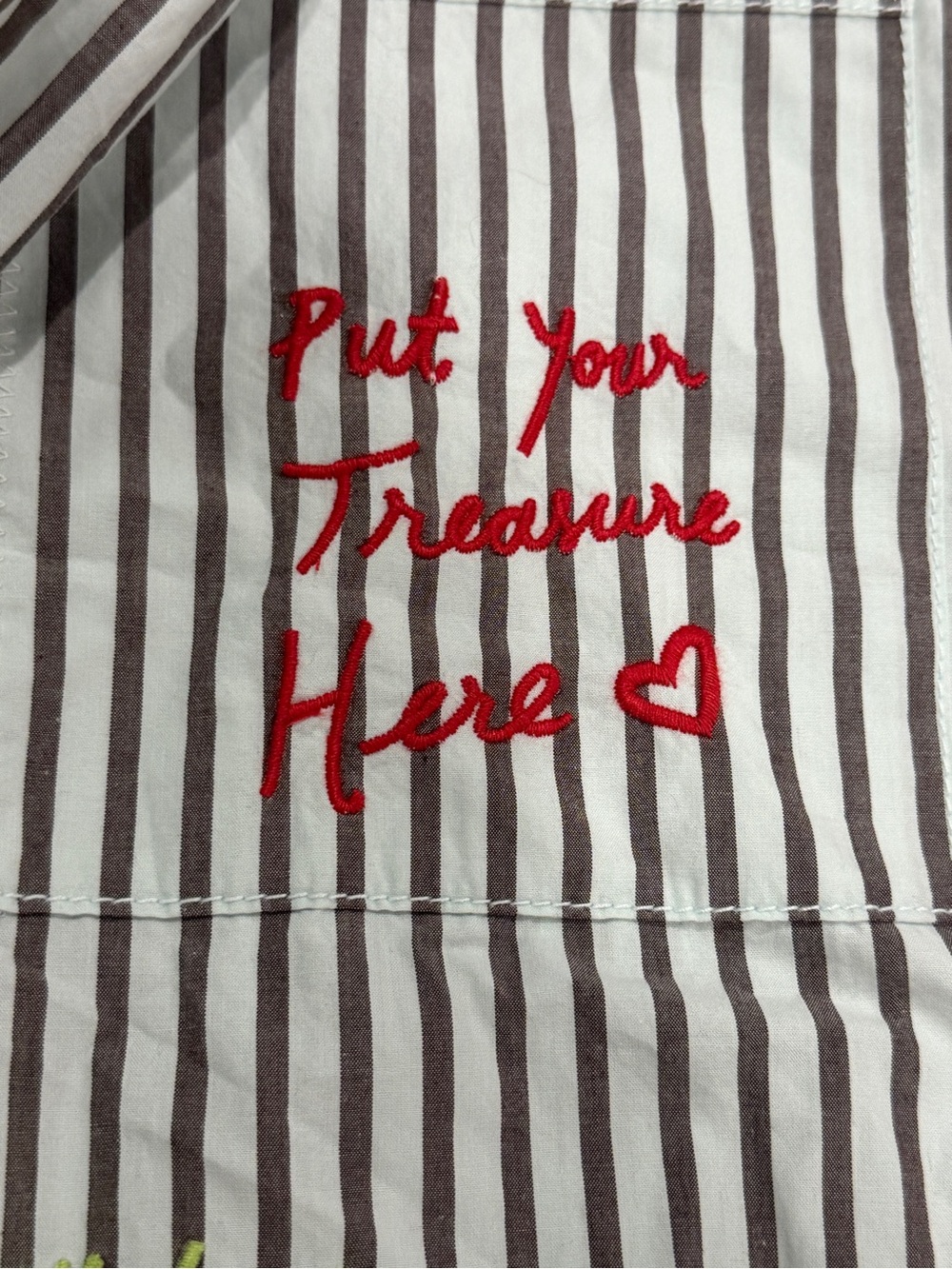 We The Free Striped Button-Down Shirt with Multicolor Embroidery - Picture 9 of 10